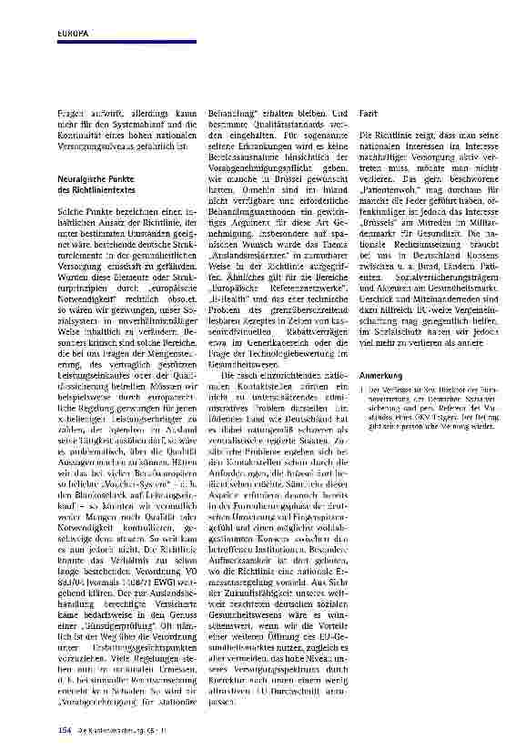 Vorschauseite 3: Richtlinie über Patientenrechte in der grenzüberschreitenden Versorgung