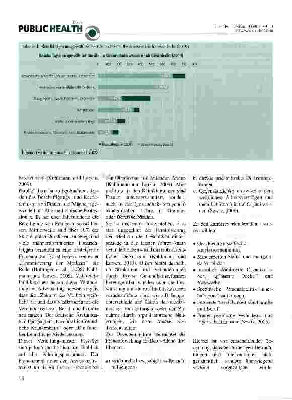 Vorschauseite 2: Asymmetrien in den Gesundheitsberufen: Männeroder Frauendömane?