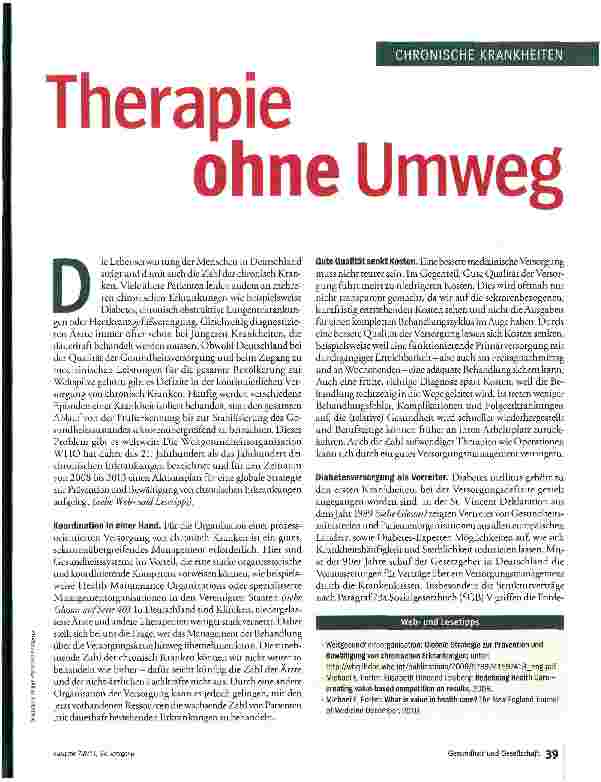 Vorschauseite 2: Therapie ohne Umweg