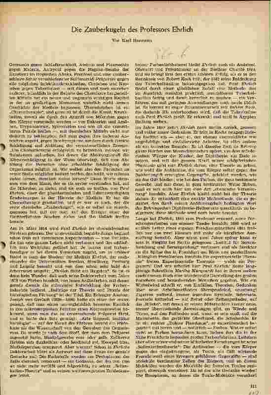 Vorschauseite 1: Die Zauberkugeln des Professor Ehrlich