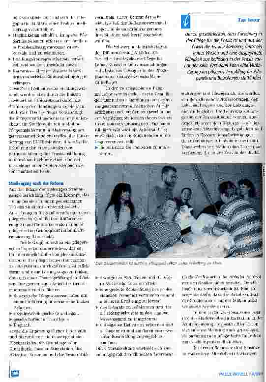 Vorschauseite 2: Pflegepraxis im Studium