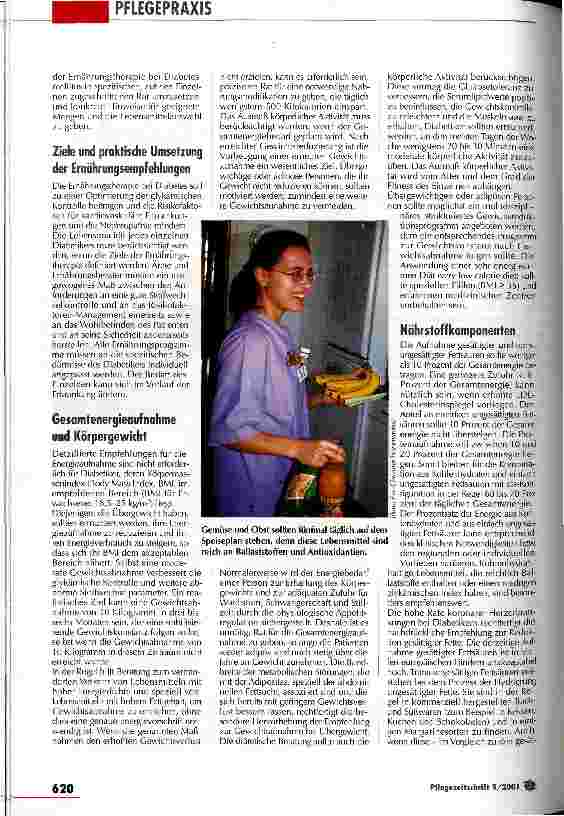 Vorschauseite 2: Ernährungsempfehlungen für Diabetiker