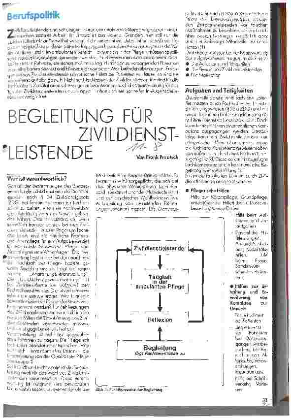 Vorschauseite 1: Begleitung für Zivildienstleistende