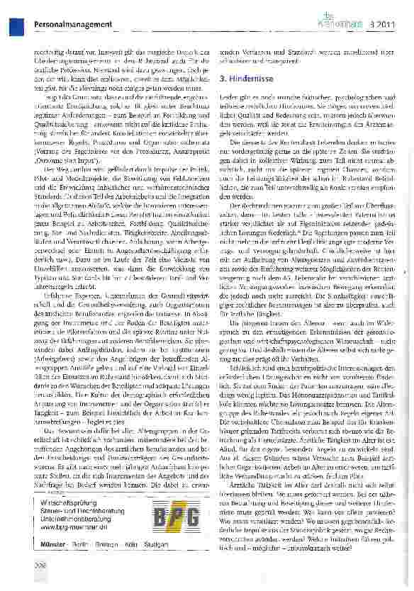 Vorschauseite 3: Ärztliche Tätigkeit auch im RuhestandEin Beitrag zur Dämpfung des Ärztemangels