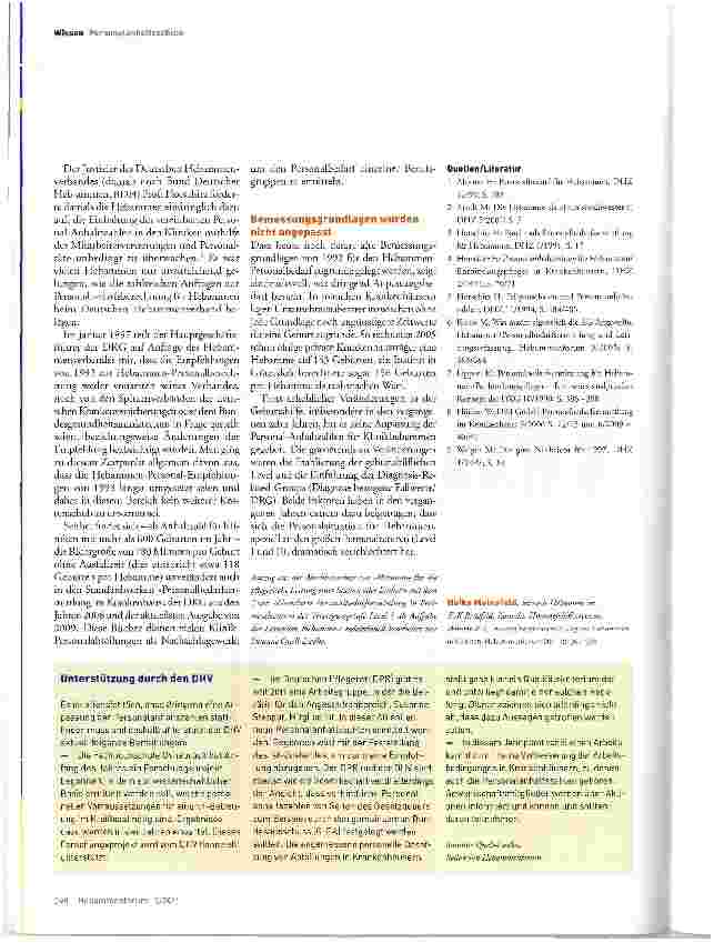 Vorschauseite 5: Personalbedarfsermittlung von Hebammen in Kliniken