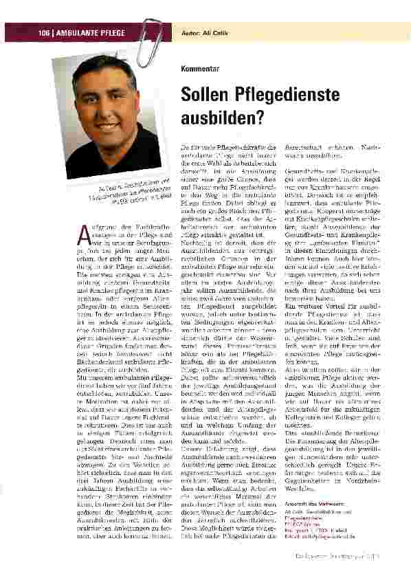 Vorschauseite 3: Schrittmacher in der Europäischen Union werden