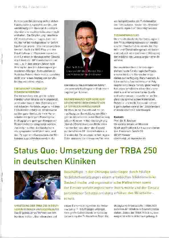 Vorschauseite 3: Einsatz von latexfreien OP-Handschuhen nur bei bestätigter Latexallergie