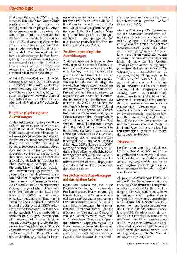 Vorschauseite 4: Zur Situation von pflegenden Kindern und Jugendlichen - The Young Carers