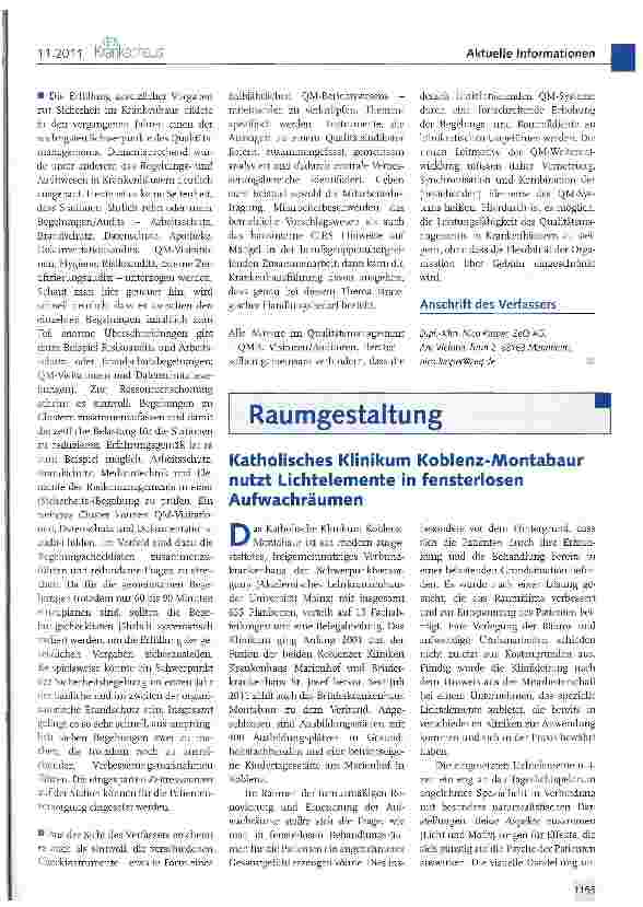 Vorschauseite 3: Qualitätsmanagement -Quo vadis?