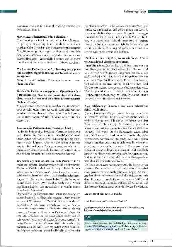 Vorschauseite 4: Beatmet aber nicht sediert