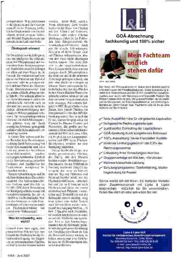 Vorschauseite 2: Wird in deutschen Krankenhäusern zu viel desinfiziert?