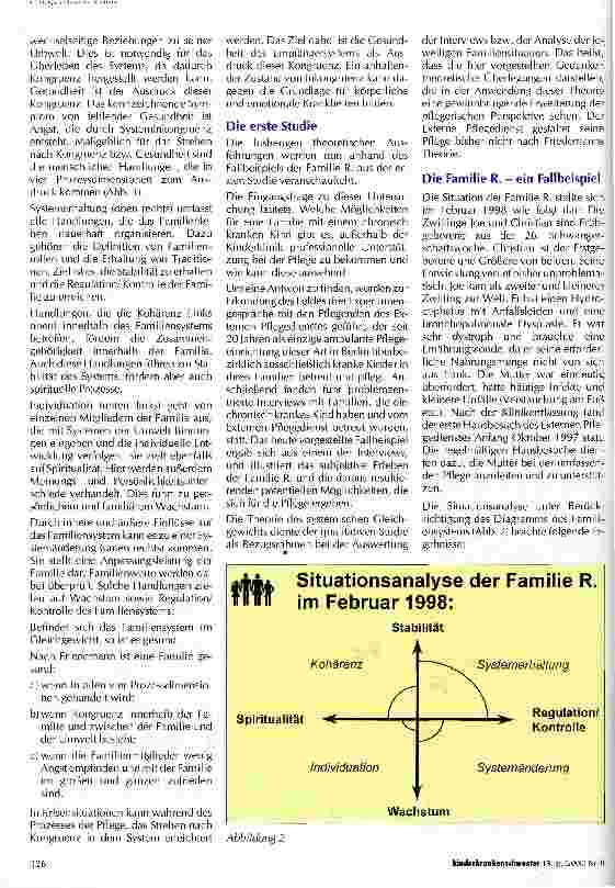 Vorschauseite 2: Familienorientierte Pflege in der häuslichen Betreuung chronisch kranker Kinder - Perspektiven einer Familie und einer Pflegenden -