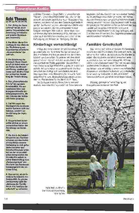 Vorschauseite 4: Viele ernten ohne zu säen Plädoyer für die Schaffung einer familiären Gesellschaft