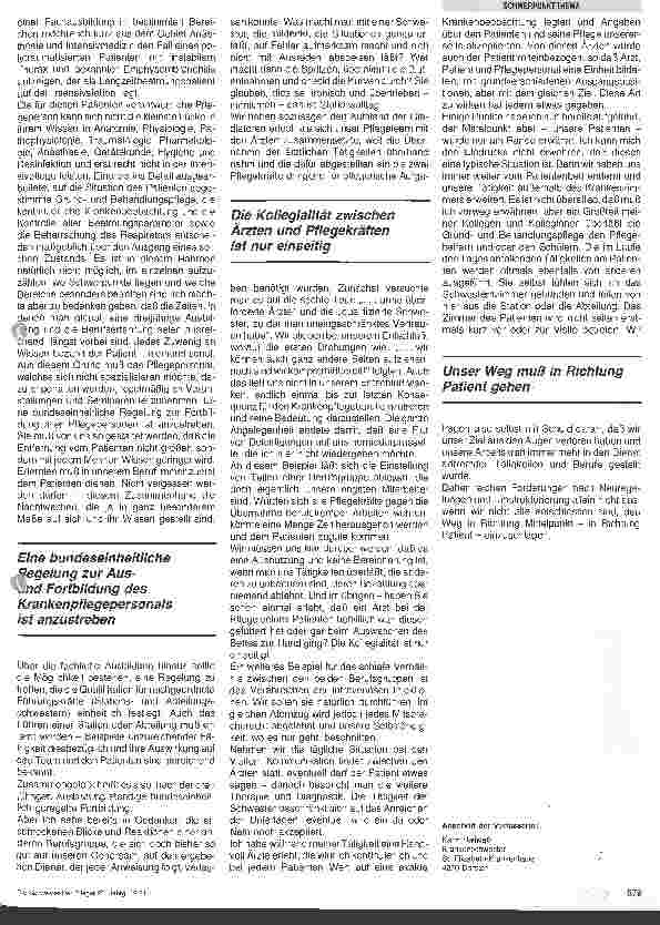 Vorschauseite 2: Pflege in der Krise? Aus der Sicht einer Krankenschwester