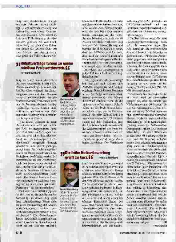 Vorschauseite 2: PHARMAVERBANDGroße Nachteile