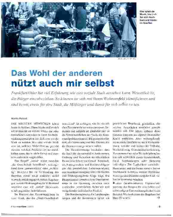 Vorschauseite 1: Das Wohl der anderen nützt auch mir selbst