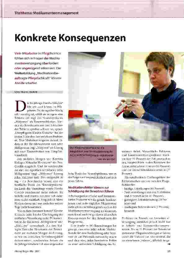 Vorschauseite 1: Konkrete Konsequenzen