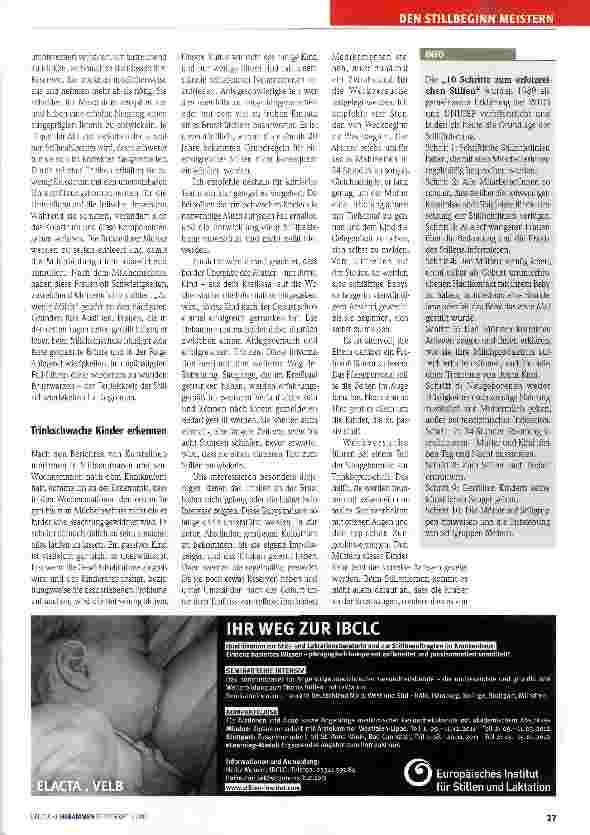 Vorschauseite 2: Müden Babys das Trinken beibringen