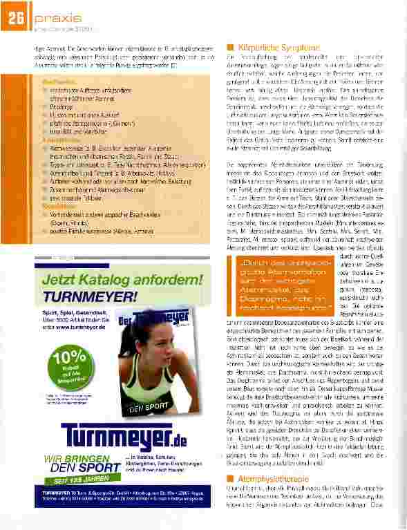 Vorschauseite 3: Physiotherapie bei Asthma