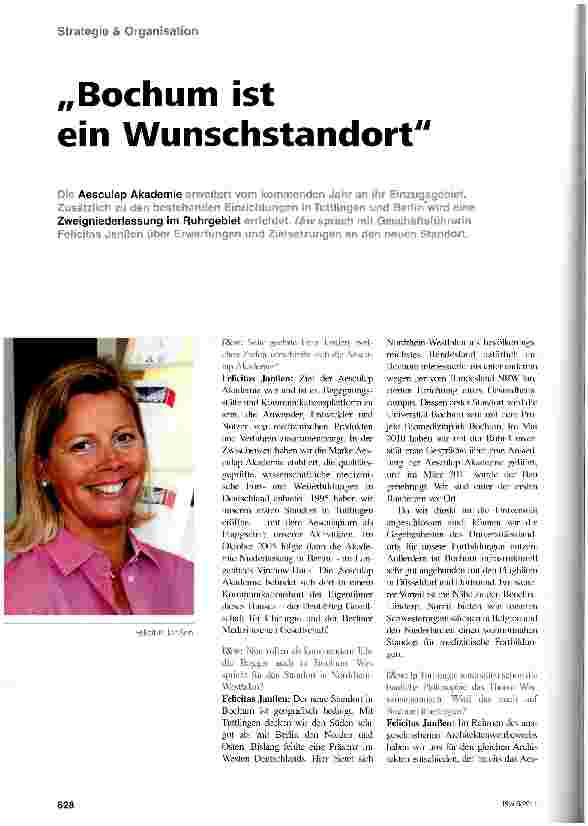 Vorschauseite 1: Bochum ist ein Wunschstandort