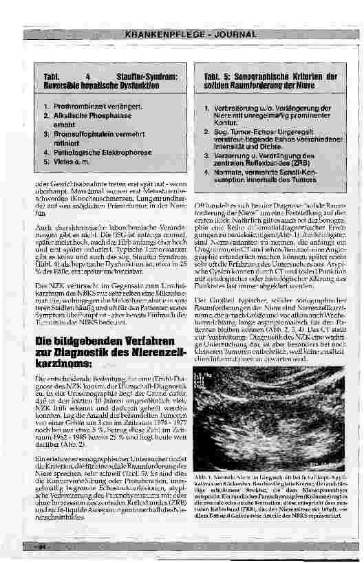 Vorschauseite 3: Das Nierenzellkarzinom, ein heilbarer Tumor? - Aktuelle Diagnostik und Therapie