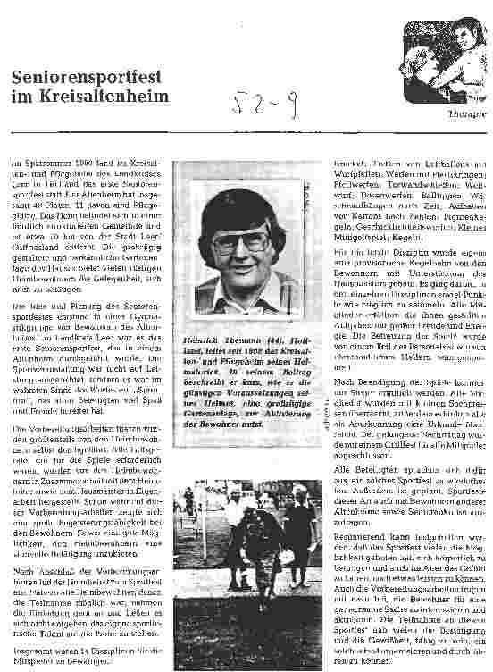 Vorschauseite 1: Seniorensportfest im Kreisaltenheim