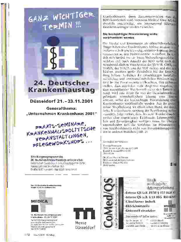 Vorschauseite 3: Der Markt für Krankenhausversorgung wird international