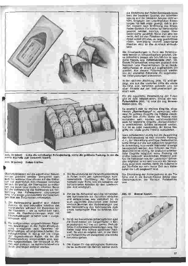Vorschauseite 4: Einführung in die Aufgaben im Operationssaal 8. Folge: Aufbewahrung, Vorbereitung u. Handhabung des Nahtmaterials