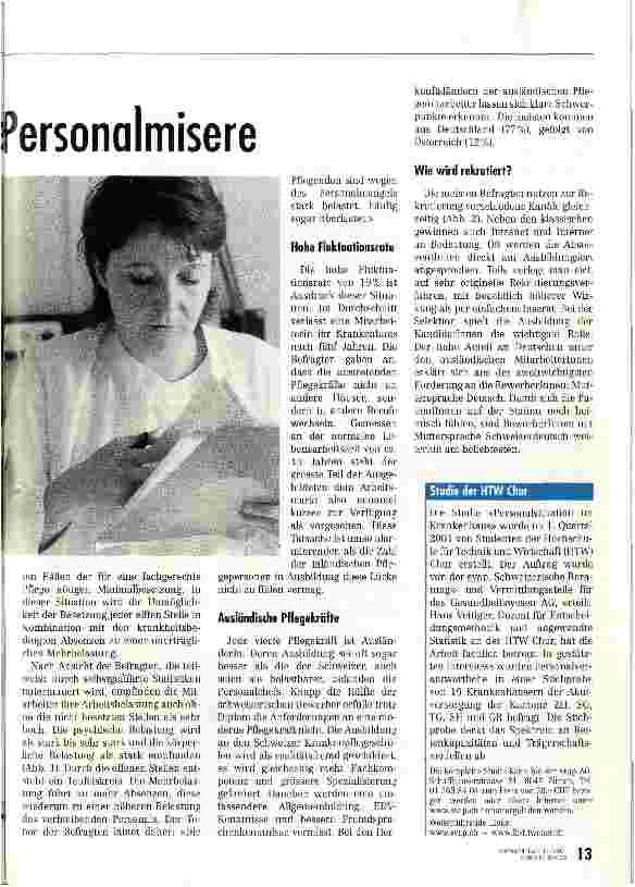 Vorschauseite 2: Massnahmen gegen die Personalmisere