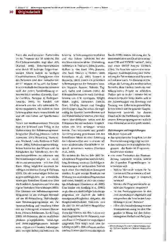 Vorschauseite 2: Entwicklung und Implementierung eines multi-disziplinären pflegegeleiteten Programms zur stationären Betreuung von Patientinnen und Patienten mit Herzinsuffizienz: Das Basler HI-P…