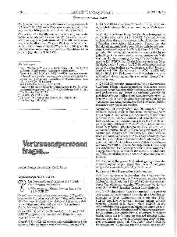 Vorschauseite 5: Versicherungspflicht bei Tätigkeit in einer Werkstatt für behinderte Menschen