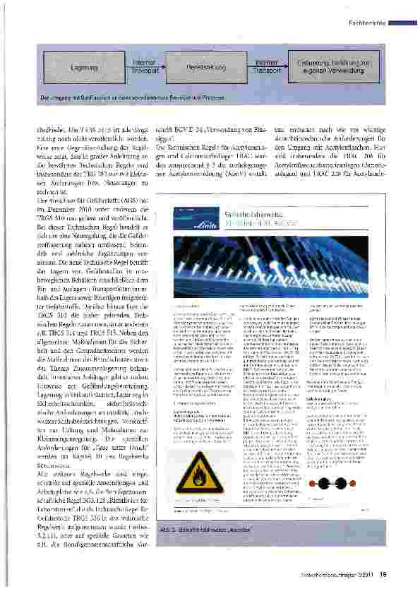 Vorschauseite 2: Sicherer Umgang mit Gasflaschen