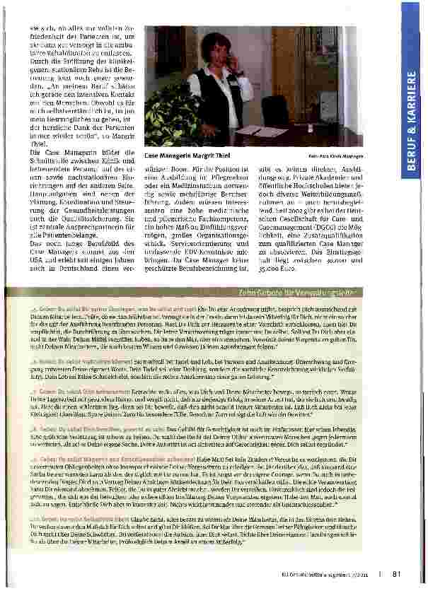 Vorschauseite 2: Sie liest den Patienten die Wünsche von den Augen ab