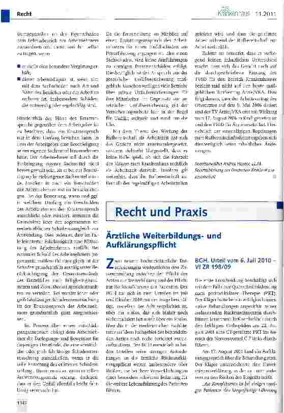 Vorschauseite 3: Unfallschäden am Privatfahrzeug während der Rufbereitschaft