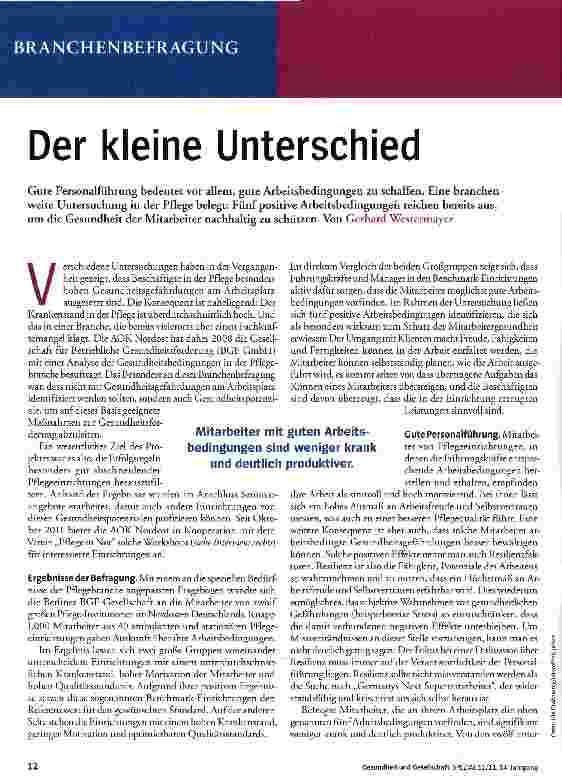 Vorschauseite 1: Der kleine Unterschied