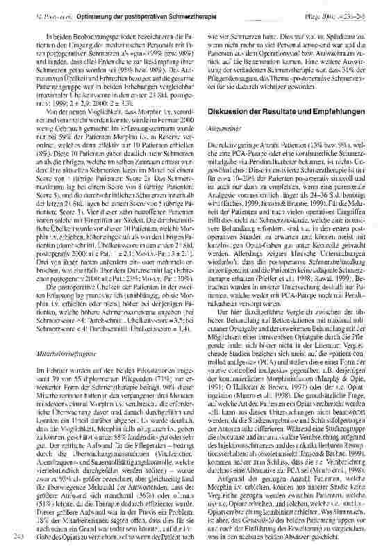 Vorschauseite 5: Optimierung der postoperativen Schmerztherapie auf chirurgischen Akutstationen