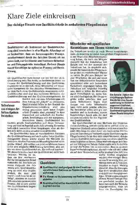 Vorschauseite 1: Klare Ziele einkreisen