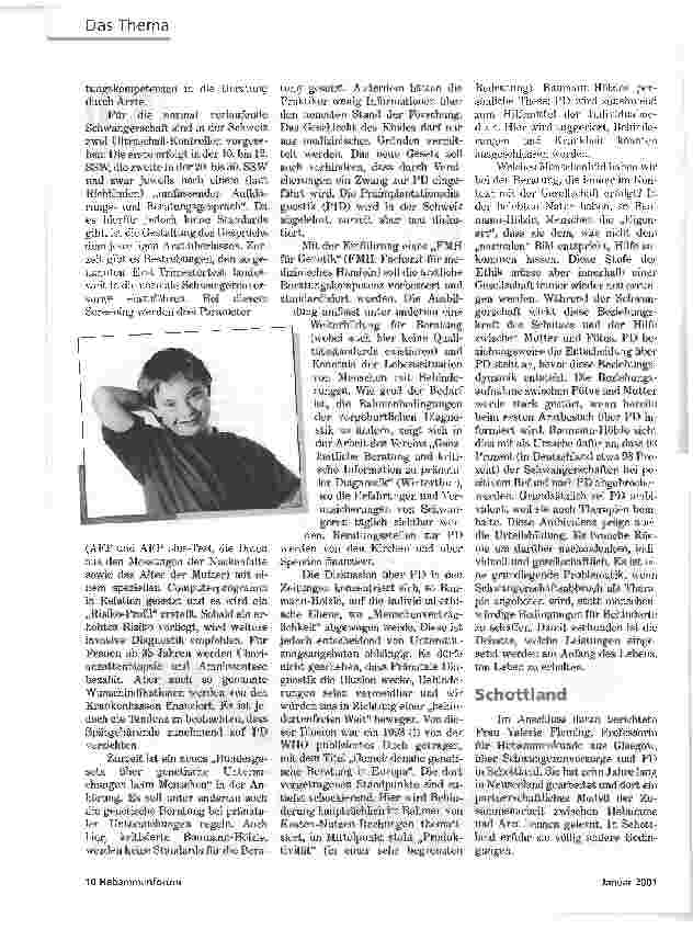 Vorschauseite 2: PRÄNATALDIAGNOSTIK IIWIE VIEL BRAUCHEN WIR? WIE VIEL WOLLEN WIR?
