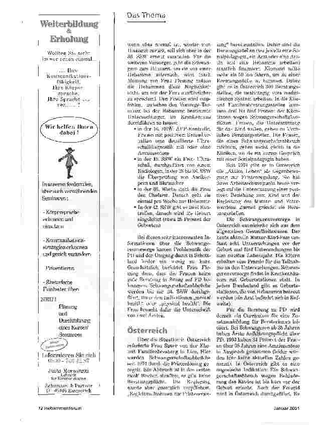 Vorschauseite 4: PRÄNATALDIAGNOSTIK IIWIE VIEL BRAUCHEN WIR? WIE VIEL WOLLEN WIR?