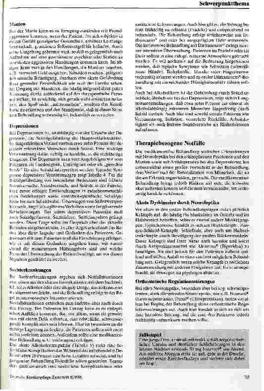 Vorschauseite 4: Notfallsituationen bei psychisch kranken Menschen