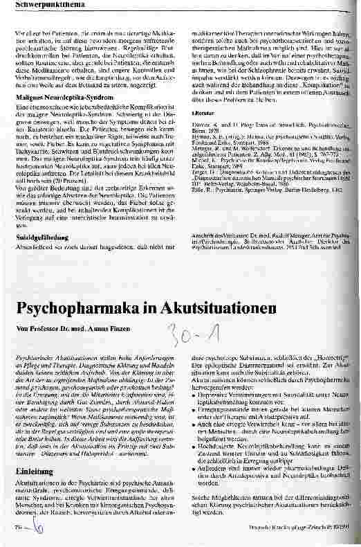 Vorschauseite 5: Notfallsituationen bei psychisch kranken Menschen