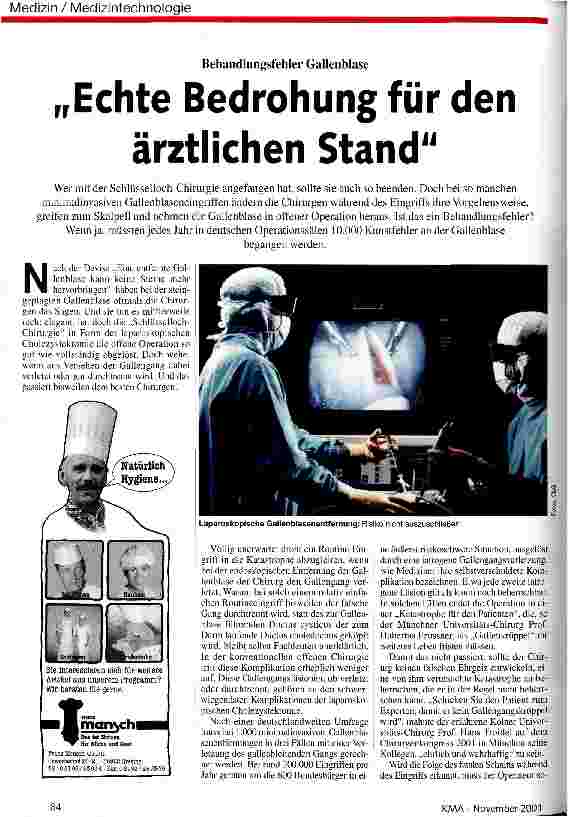 Vorschauseite 1: Echte Bedrohung für den ärztlichen Stand
