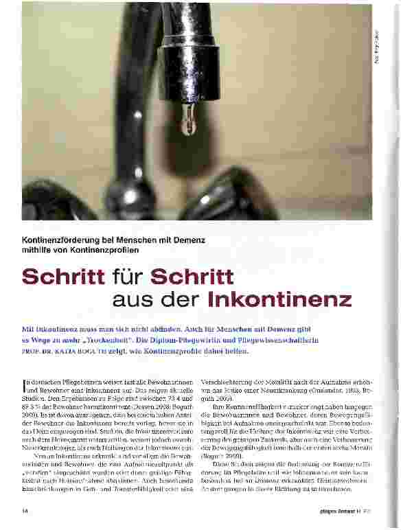 Vorschauseite 1: Schritt für Schritt aus der Inkontinenz