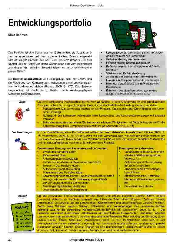 Vorschauseite 1: Entwicklungsportfolio