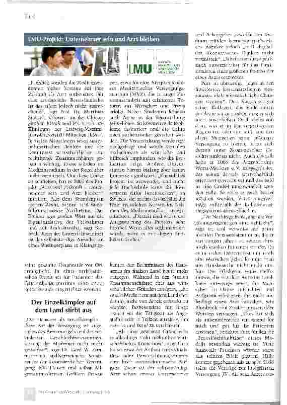 Vorschauseite 3: Unternehmer Hausarzt