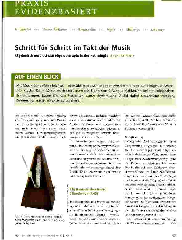 Vorschauseite 1: Schritt für Schritt im Takt der Musik