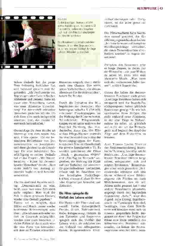 Vorschauseite 2: Filme für DemenzkrankeMit Bildern berühren