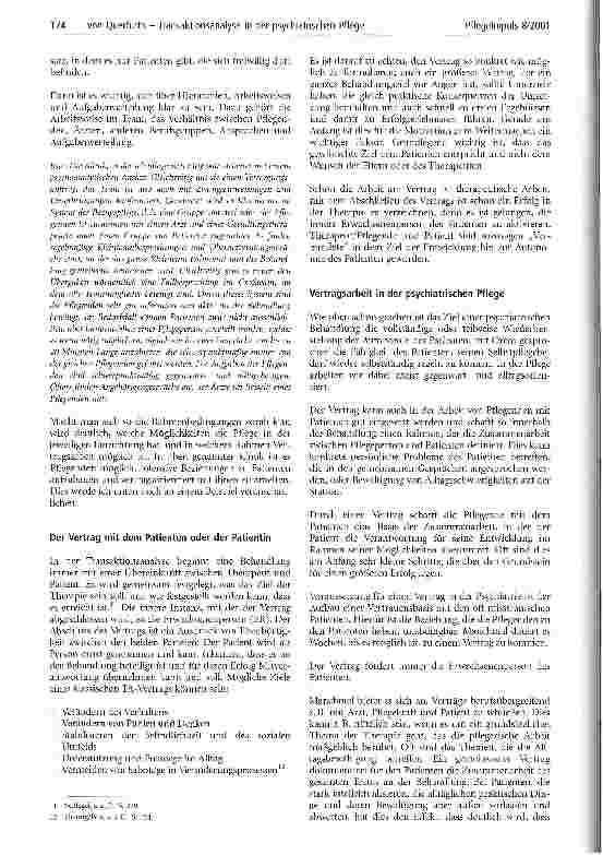Vorschauseite 5: Transaktionsanalyse in der psychiatrischen Pflege Die Arbeit mit Verträgen