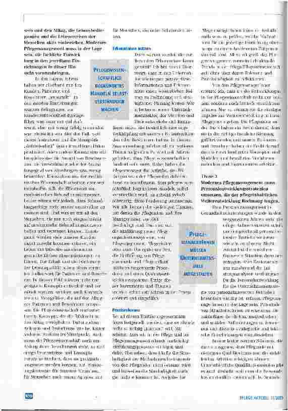 Vorschauseite 3: Das Pflegemanagement stärken