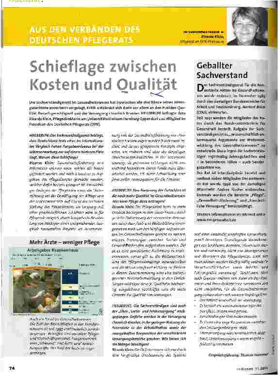 Vorschauseite 1: Schieflage zwischen Kosten und Qualität